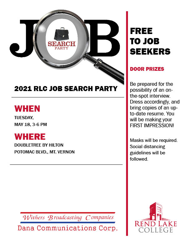 Job Search Party 2021 Flyer