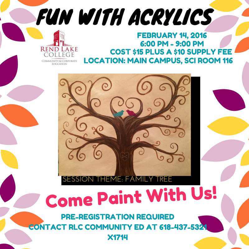 Join us for the 1st Fun with Acrylics Painting Class